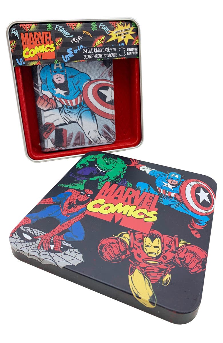 Marvel Captain America Breakthrough Magnetic Wallet, Alternate, color, 