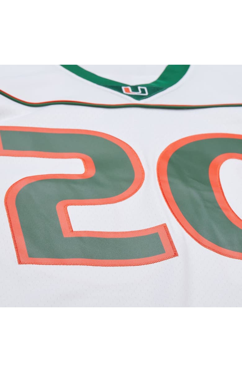 Mitchell & Ness Men's Mitchell & Ness Ed Reed White Miami Hurricanes 2001 Legacy Jersey, Alternate, color, 