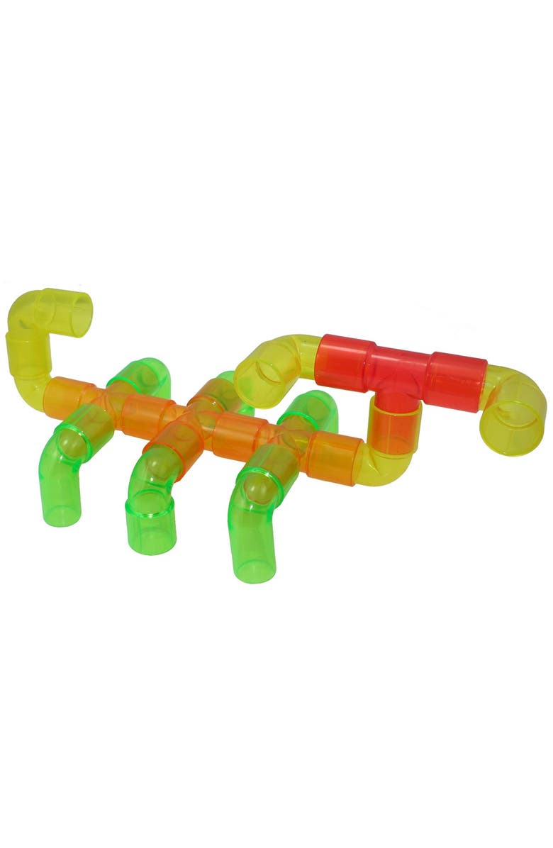 Kaplan Early Learning Company Translucent Connecting Tubes, Alternate, color, Multicolored