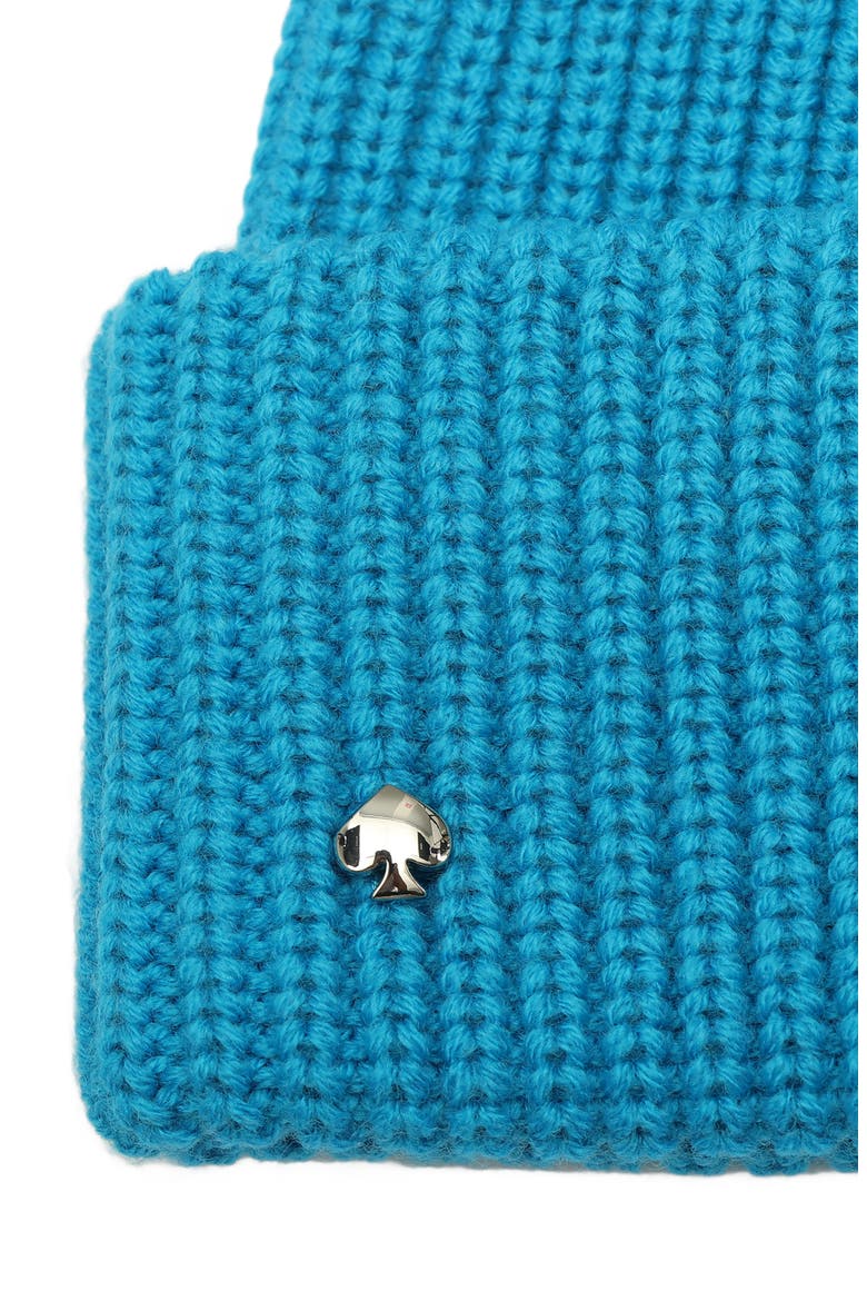 spade cuff beanie, Alternate, color, BRIGHT CERULEAN