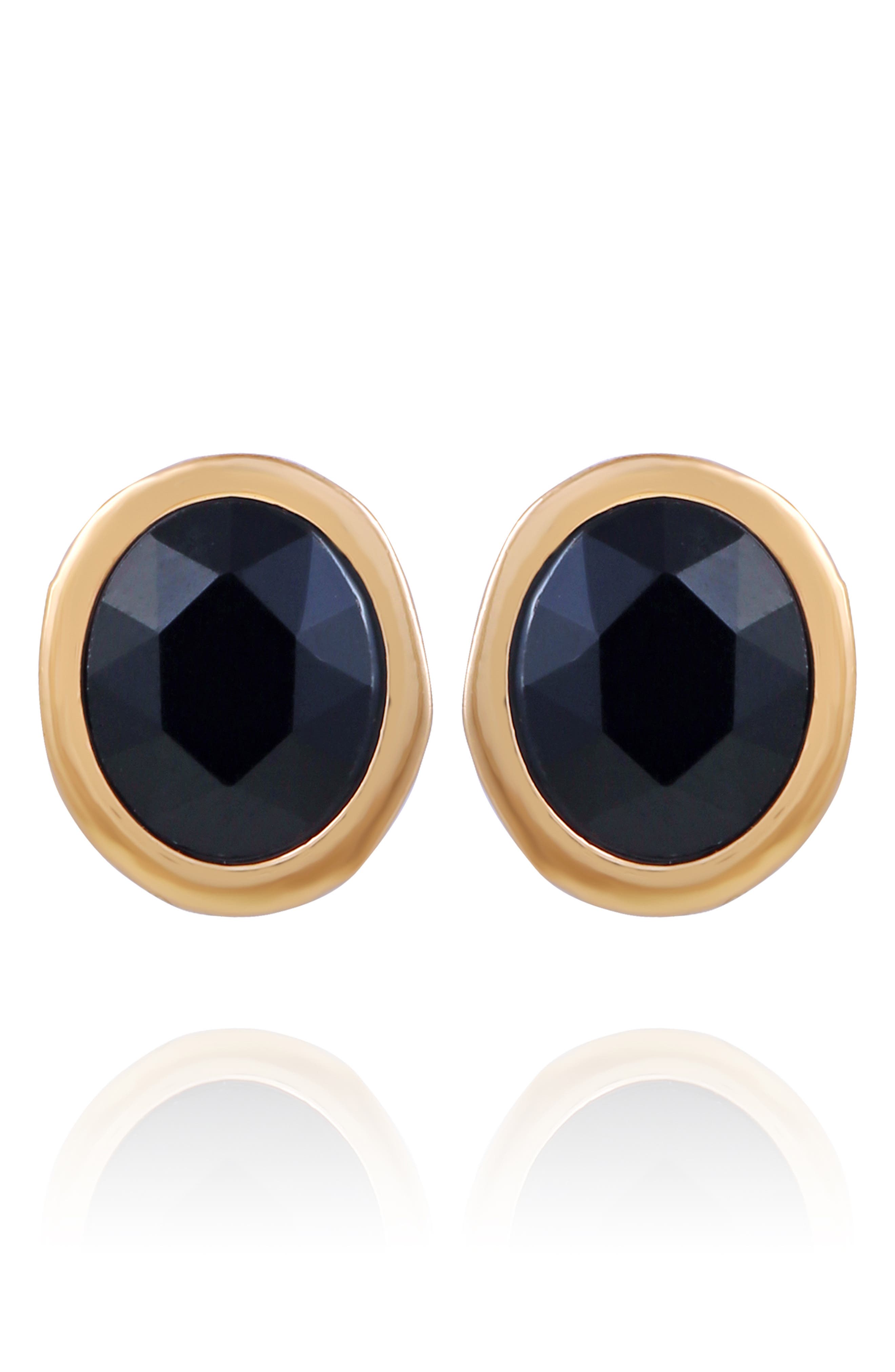 T Tahari Oval Crystal Earrings
