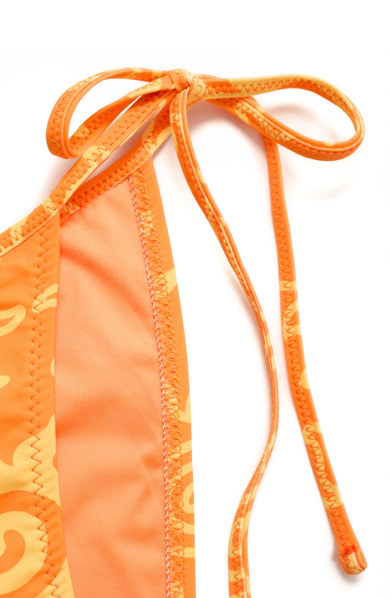 MANGO Printed Tie Side Bikini Bottoms, Alternate, color, 