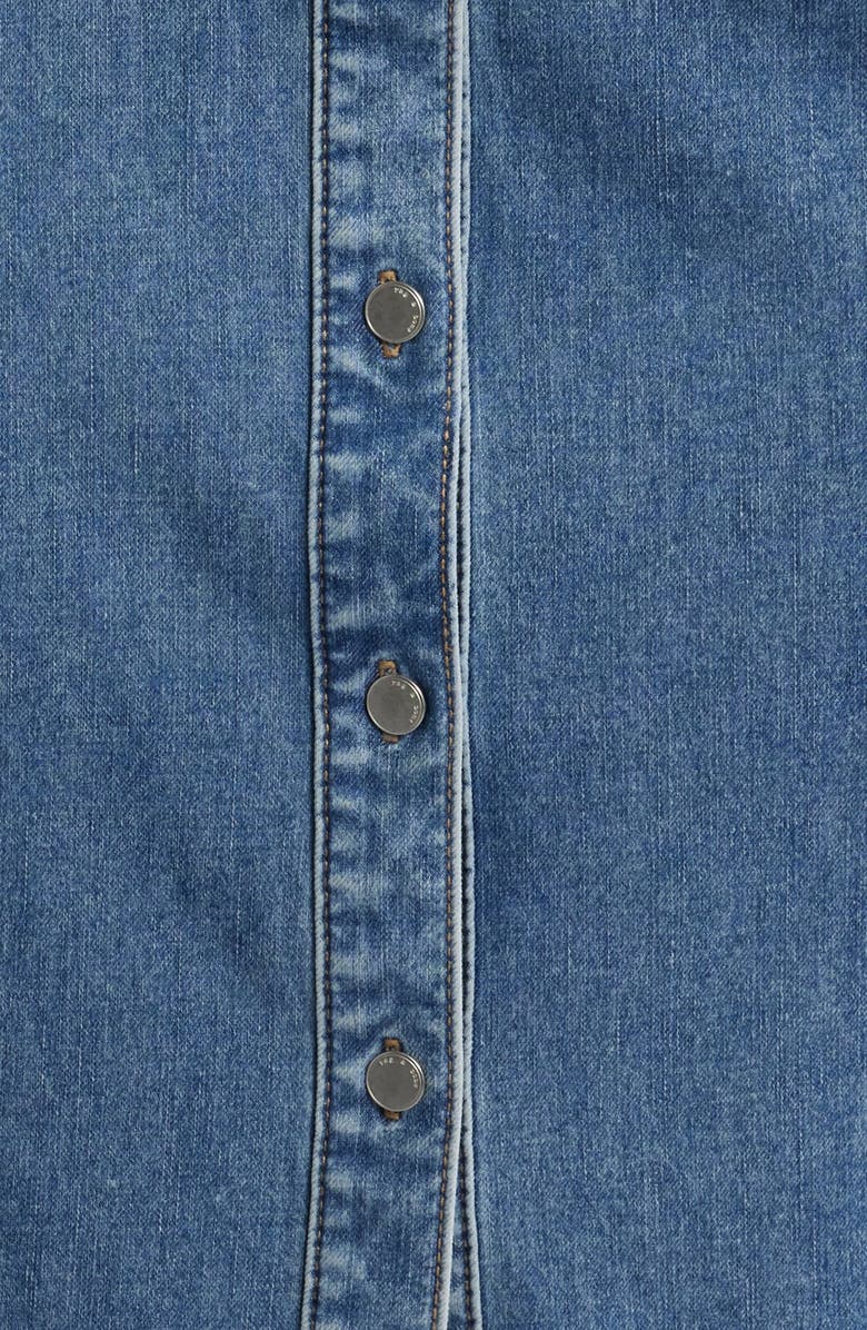 rag & bone Leah Airflex Denim Midi Shirtdress, Alternate, color, Fennie
