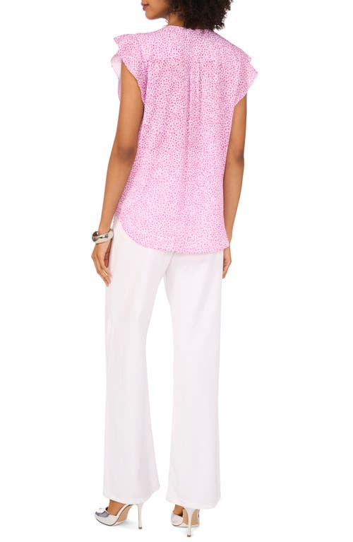 VINCE CAMUTO VINCE CAMUTO RUFFLE SLEEVE TOP 