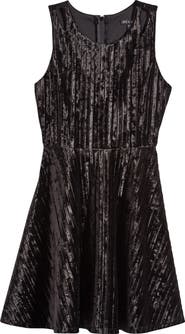 Ava & Yelly Kids' Velvet Rib Party Dress