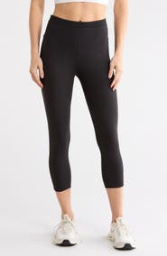 APANA Groove Mesh Capri Leggings