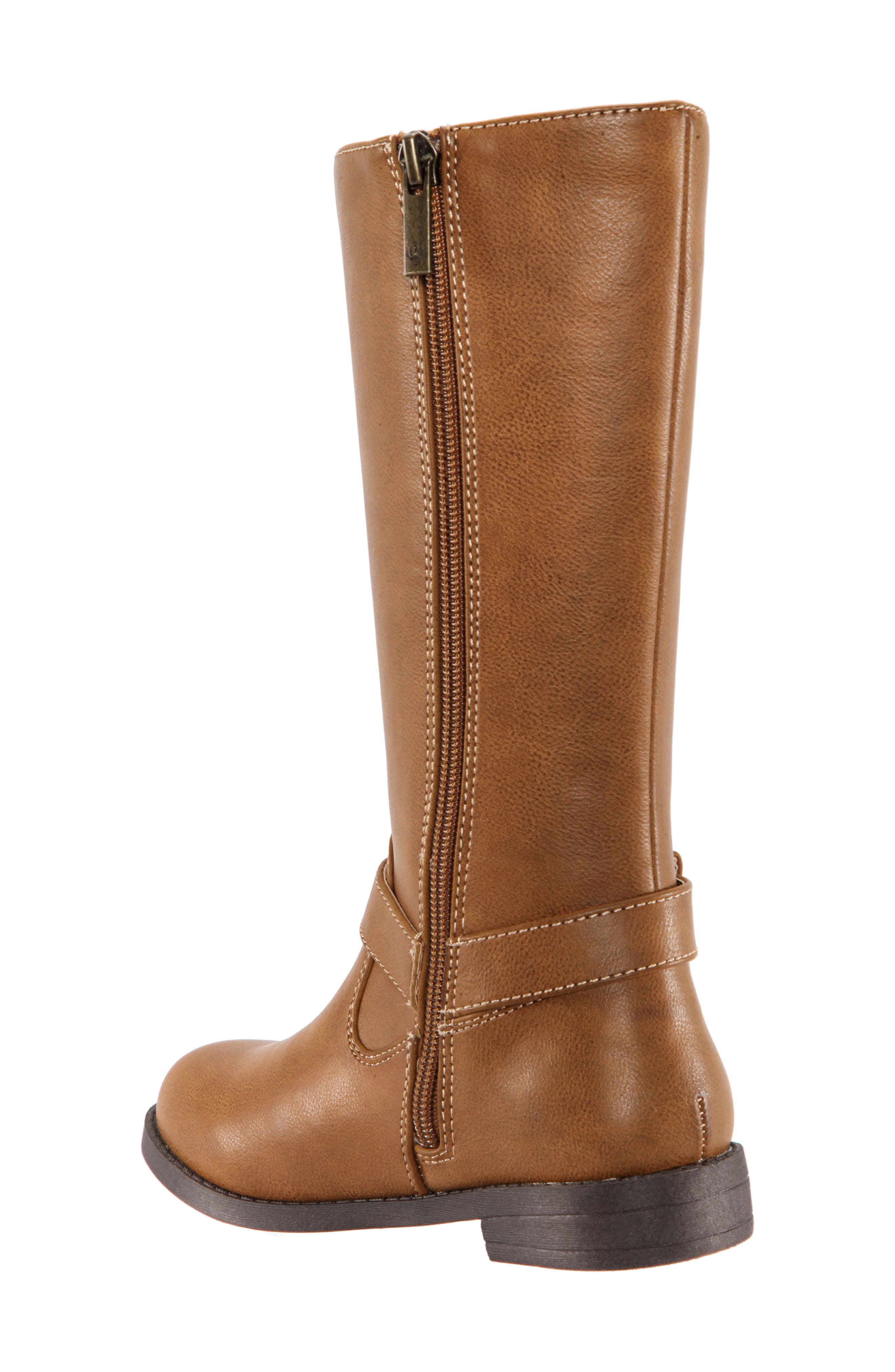 Galaxy Tall Riding Boot, Alternate, color, SADDLE TUMBLED