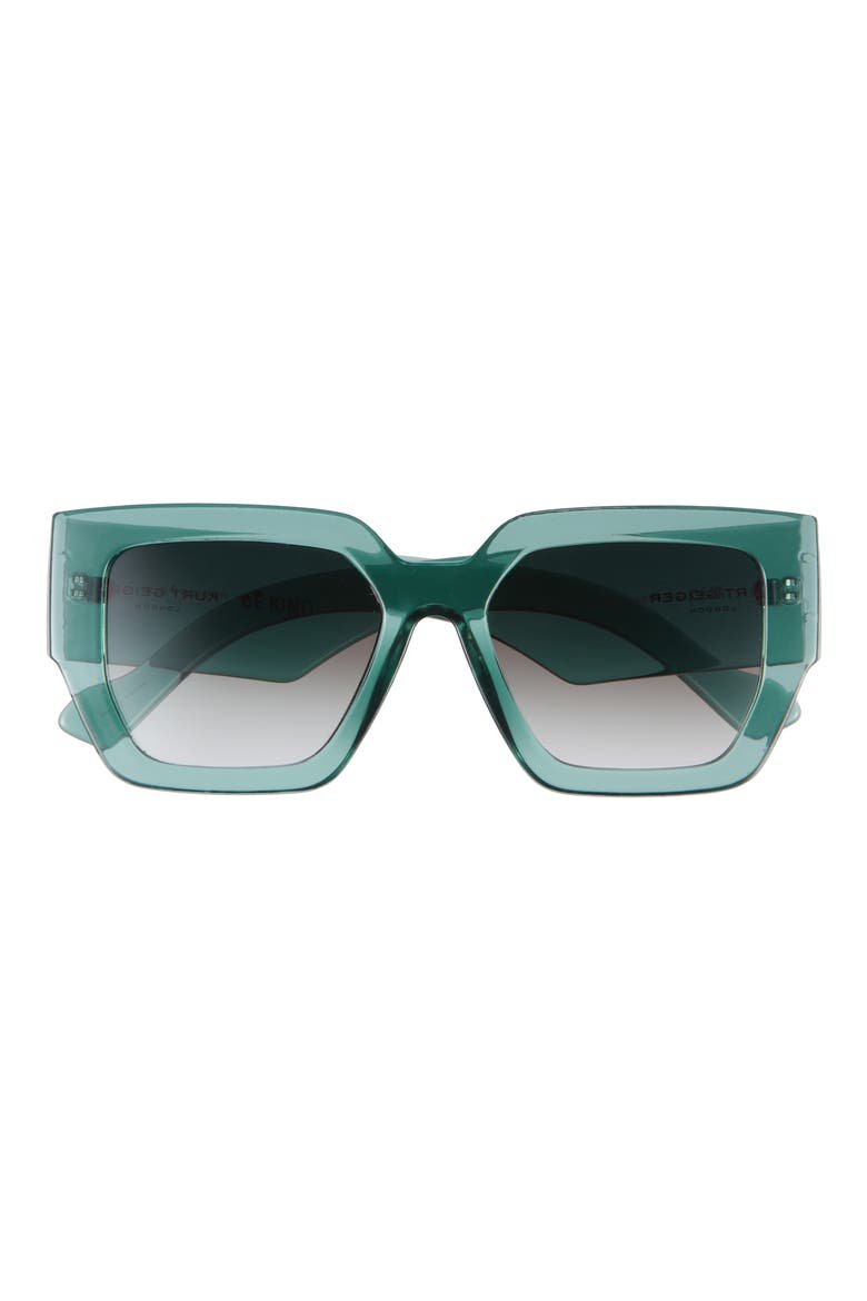 55mm Square Sunglasses, Main, color, CRYSTAL TEAL