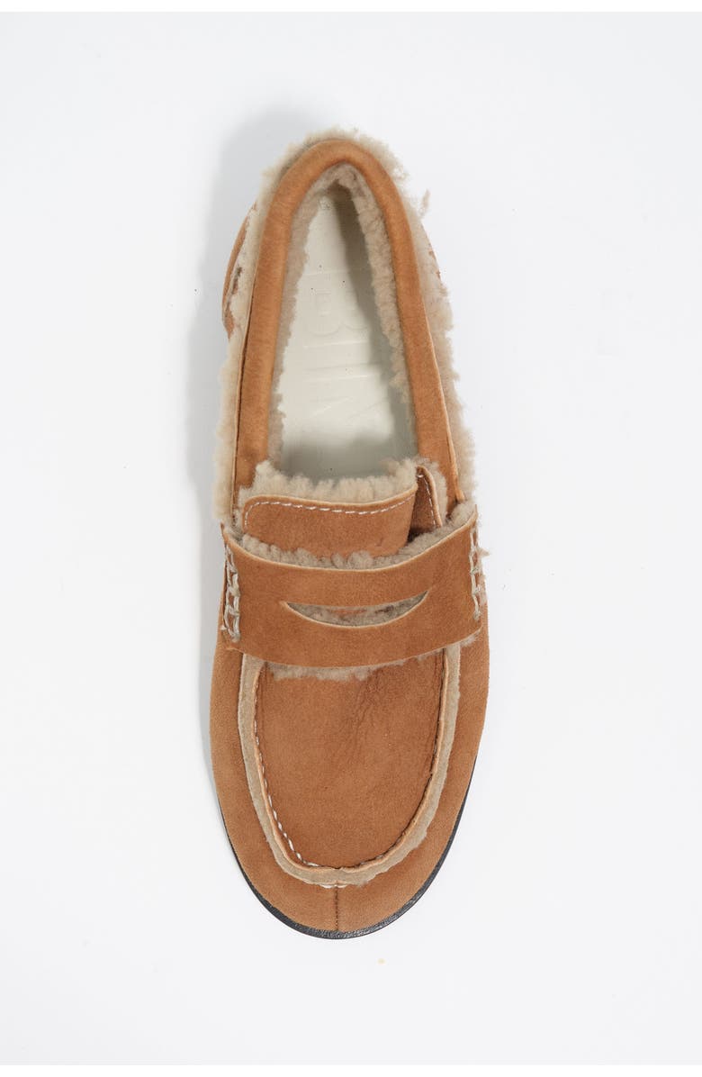 Bimba y Lola Split Leather Loafer, Alternate, color, Tan