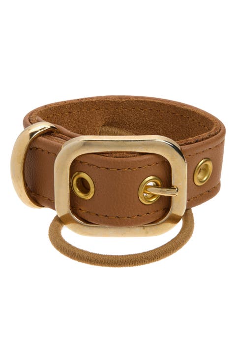 The Leather Buckle Pony Wrap