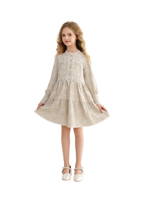 Sweet Cactus Tiered Modest Dress In Green