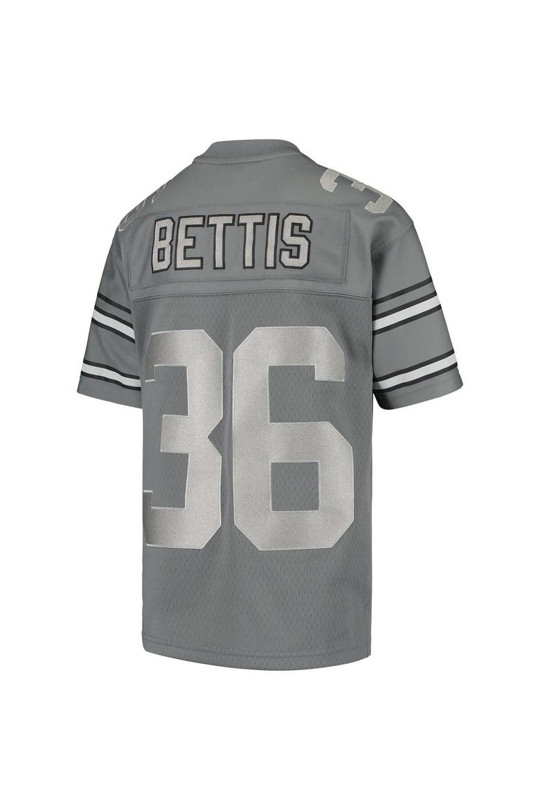 Youth Mitchell & Ness Jerome Bettis Charcoal Pittsburgh Steelers 1996 Retired Player Metal Replica Jersey, Alternate, color, Charcoal