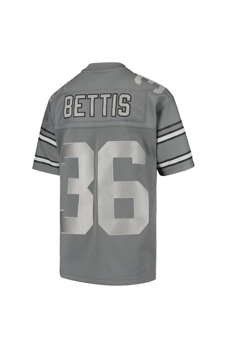 Mitchell & Ness Youth Mitchell & Ness Jerome Bettis Charcoal Pittsburgh Steelers 1996 Retired Player Metal Replica Jersey, Alternate, color, Charcoal