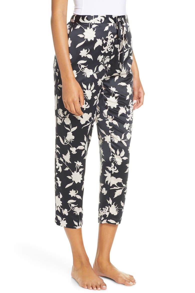 Fiesta Crop Pajama Pants, Alternate, color, BKC BLACK/ COCOON