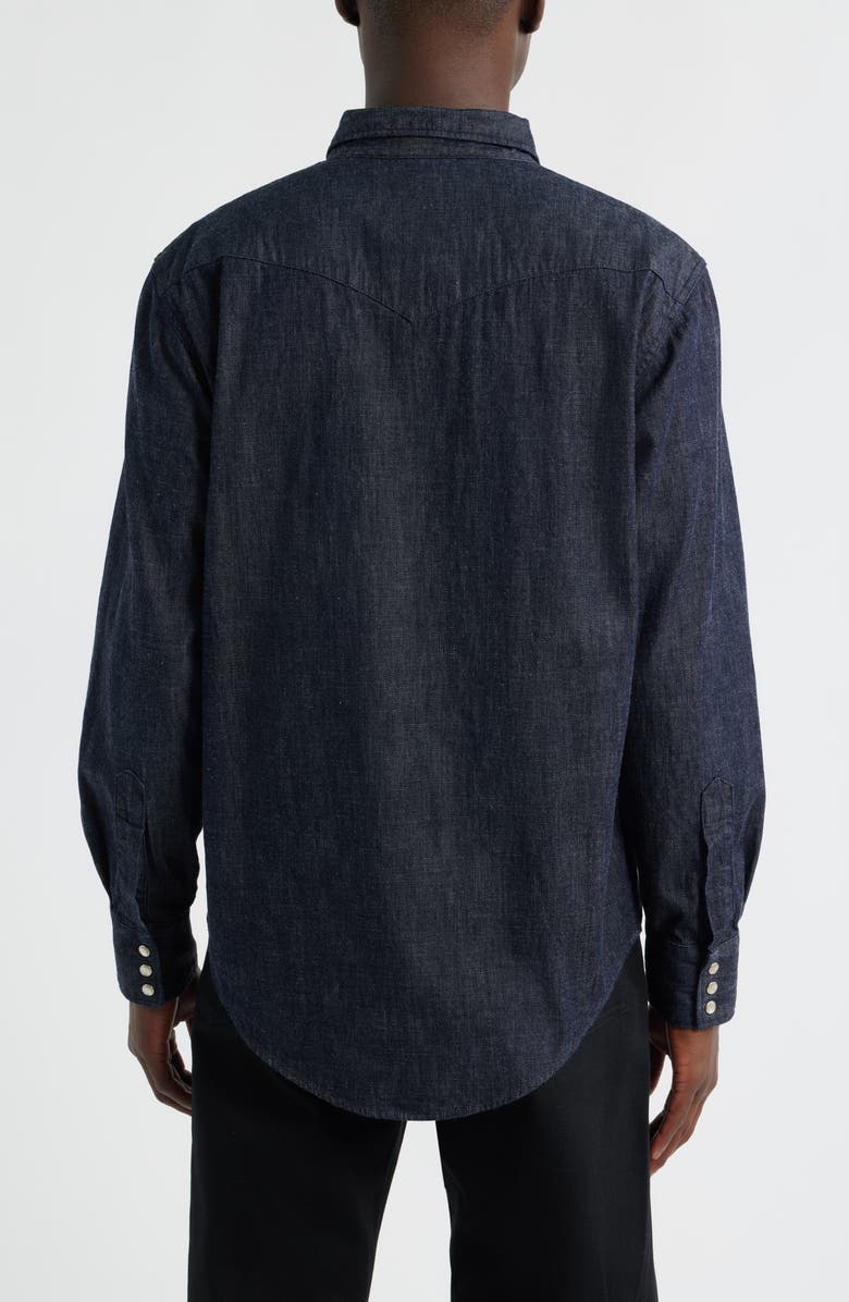 EDWIN Denim Western Button-Up Shirt, Alternate, color, Blue Denim
