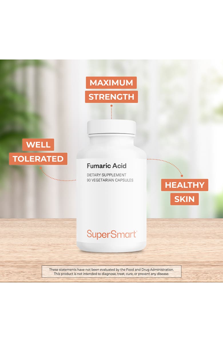 SuperSmart Fumaric Acid 500mg per Day, Alternate, color, NO COLOR