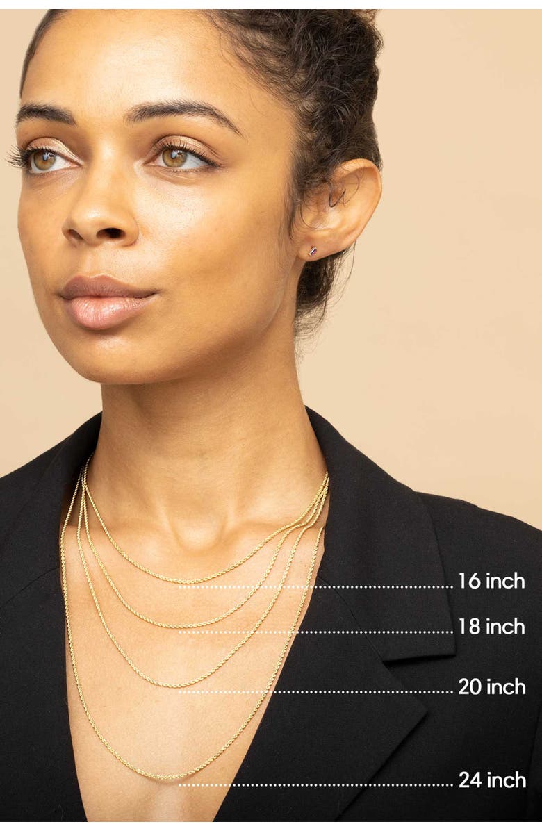 Oradina 10K Gold Roman Rope Statement Necklace, Alternate, color, Yellow Gold