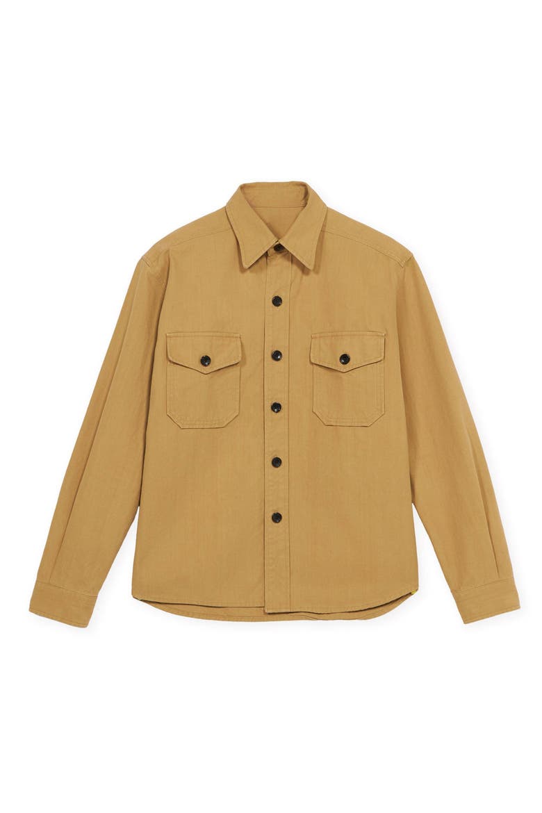 Kenny Cotton Overshirt, Main, color, CAMEL