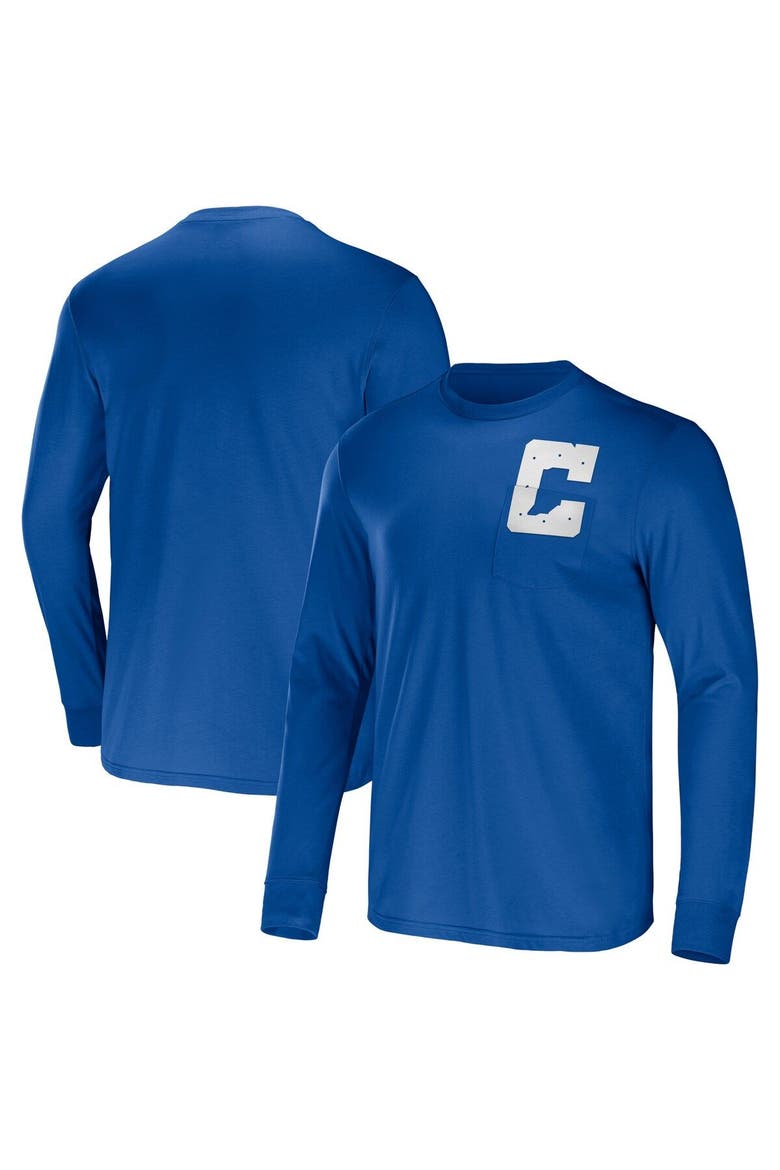 Men's NFL x Darius Rucker Collection by Fanatics Blue Indianapolis Colts Team Long Sleeve Pocket T-Shirt, Main, color, Blue