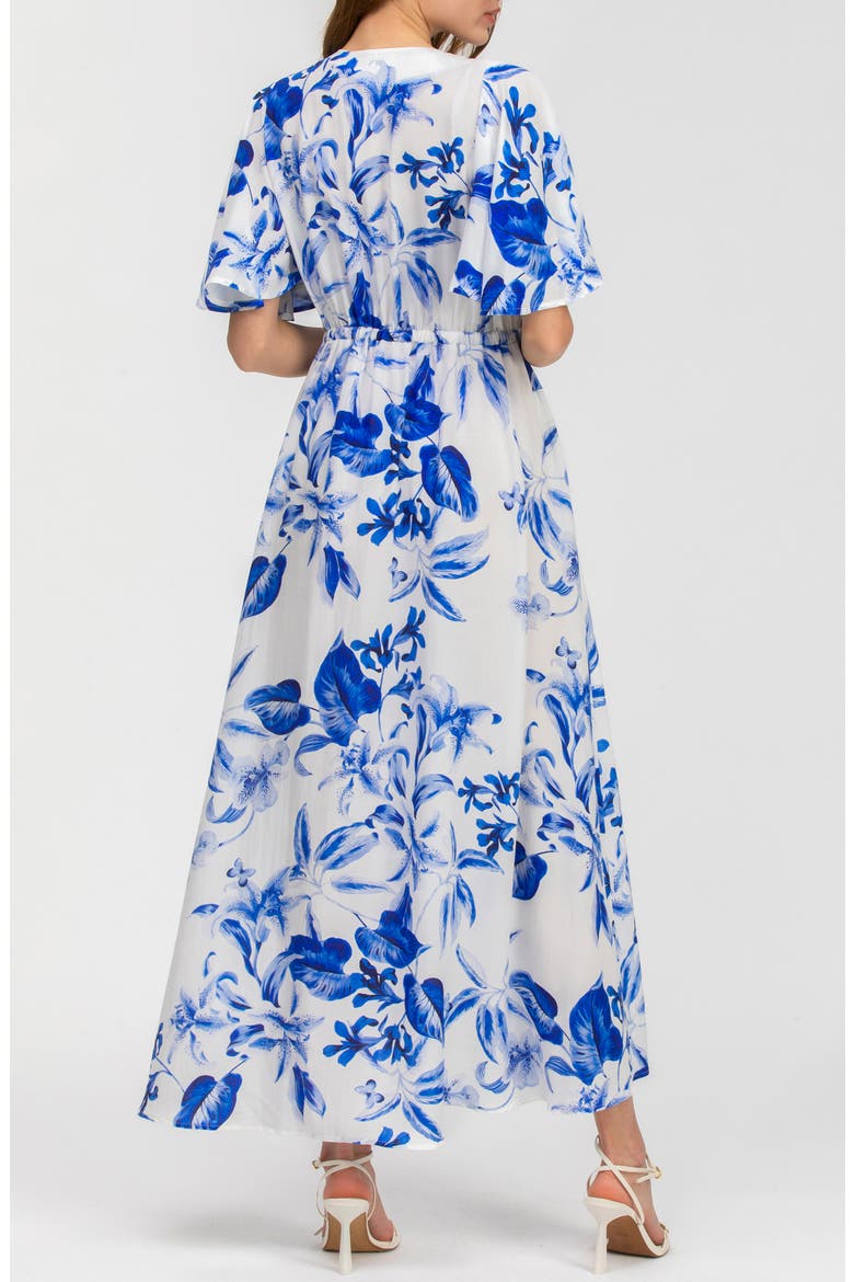 Maternity Maxi Dress, Alternate, color, BRIGHT BLUE
