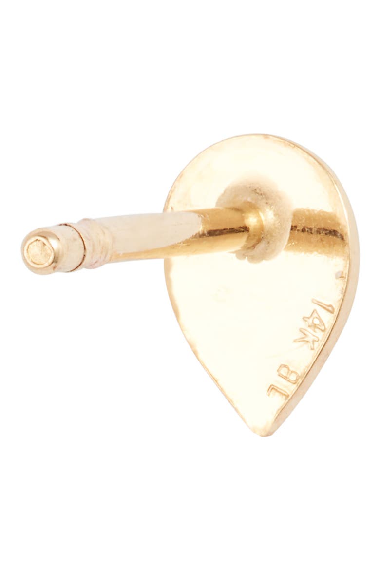 14K Gold Teardrop Stud Earring (Nordstrom Exclusive), Alternate, color, YELLOW GOLD