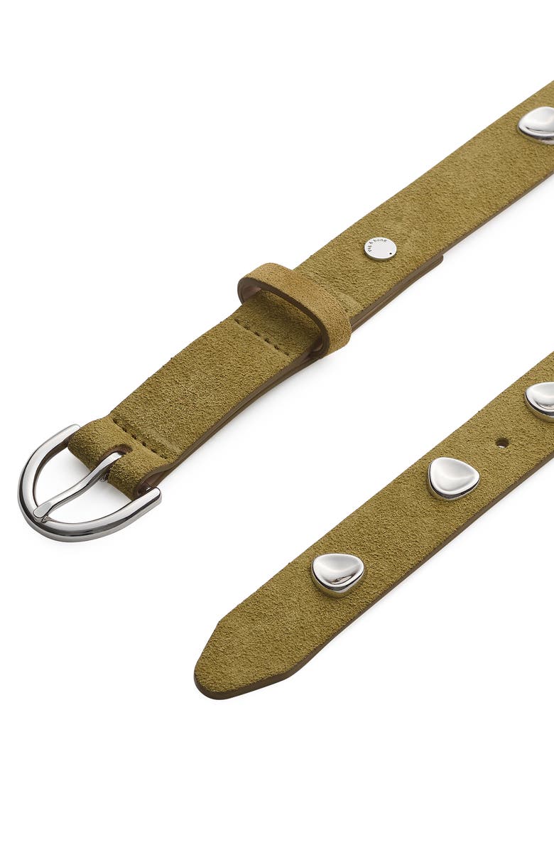 rag & bone Brynn Suede Belt, Alternate, color, Fennel Suede