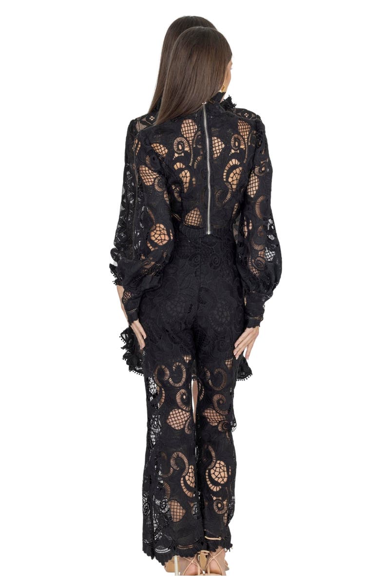 AKALIA Rebecca Guipure Lace Top & Pant Set, Alternate, color, 