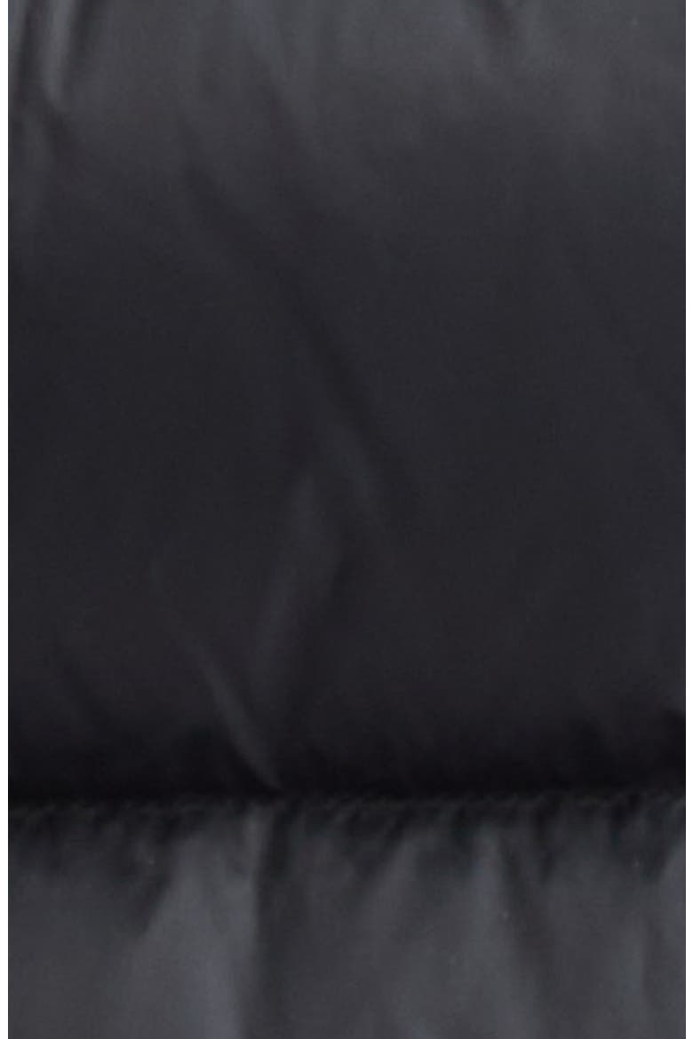 Boedic Water Repellent Long Down Puffer Coat with Genuine Shearling Trim, Alternate, color, BLACK