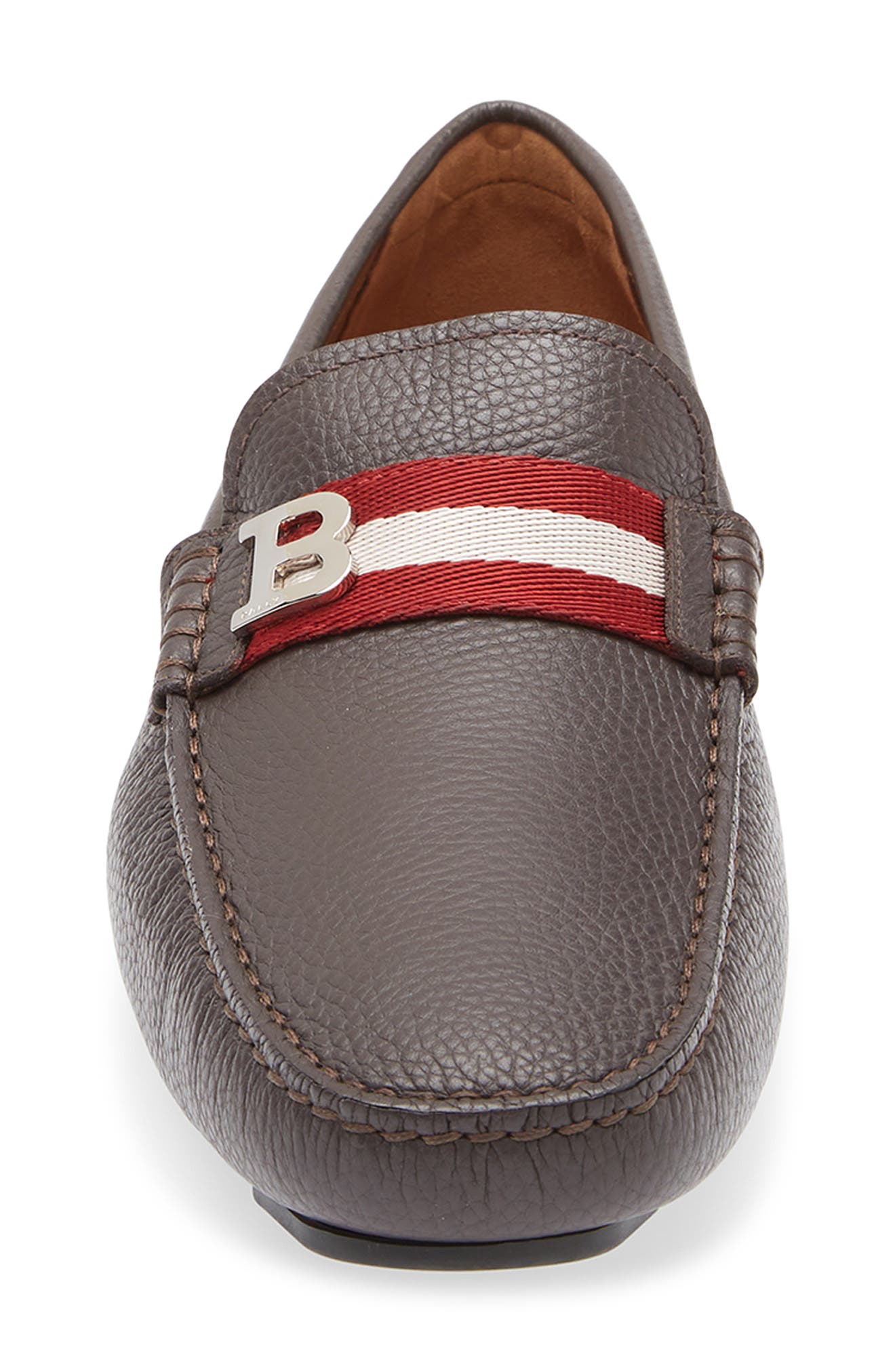 Bally Wiliam Driving Loafer, Alternate, color, Chocolate