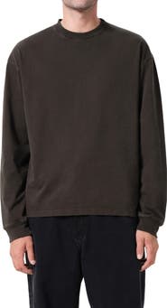 AGOLDE Asha Long Sleeve Cotton T-Shirt