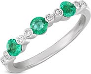 Bony Levy El Mar Diamond & Emerald Stacking Ring
