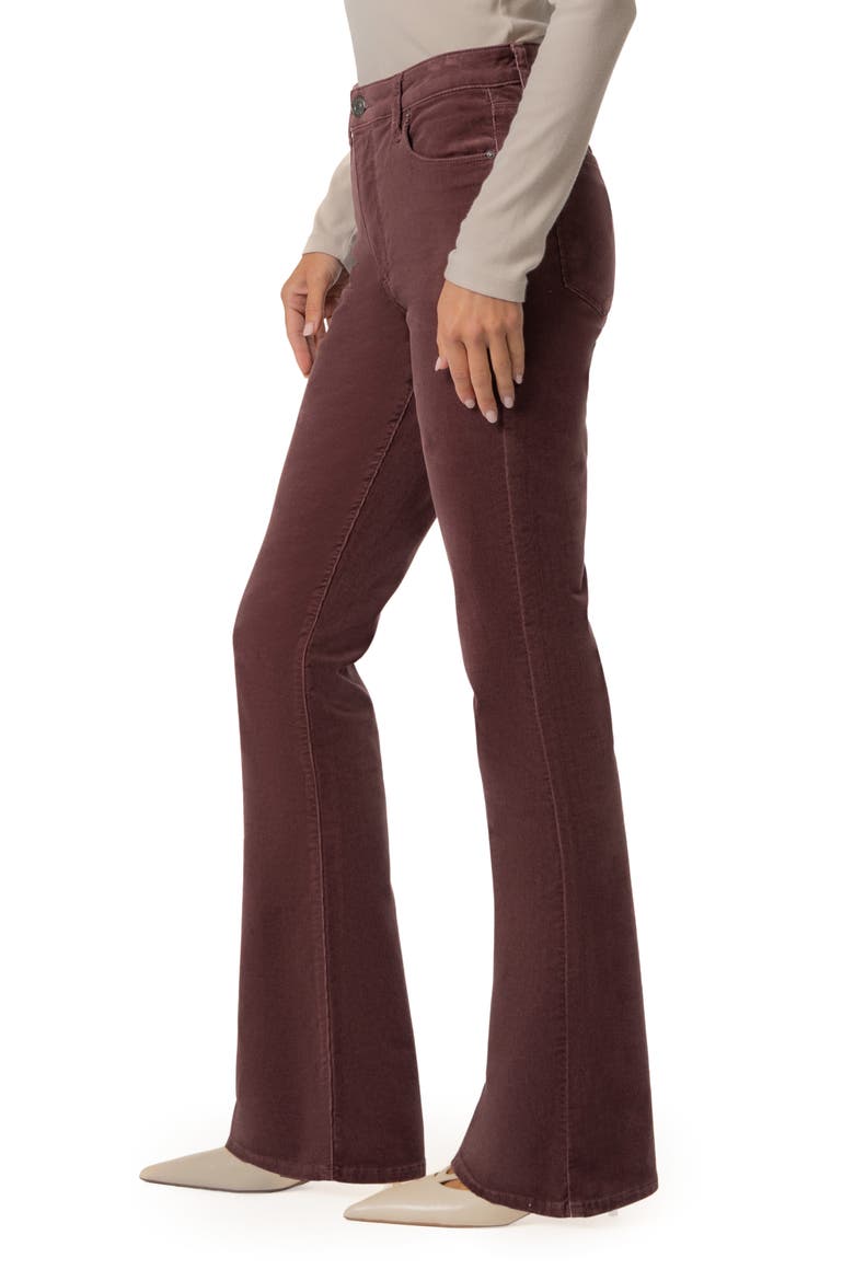 Ana Fab Ab High Waist Corduroy Flare Jeans, Alternate, color, MAUVE