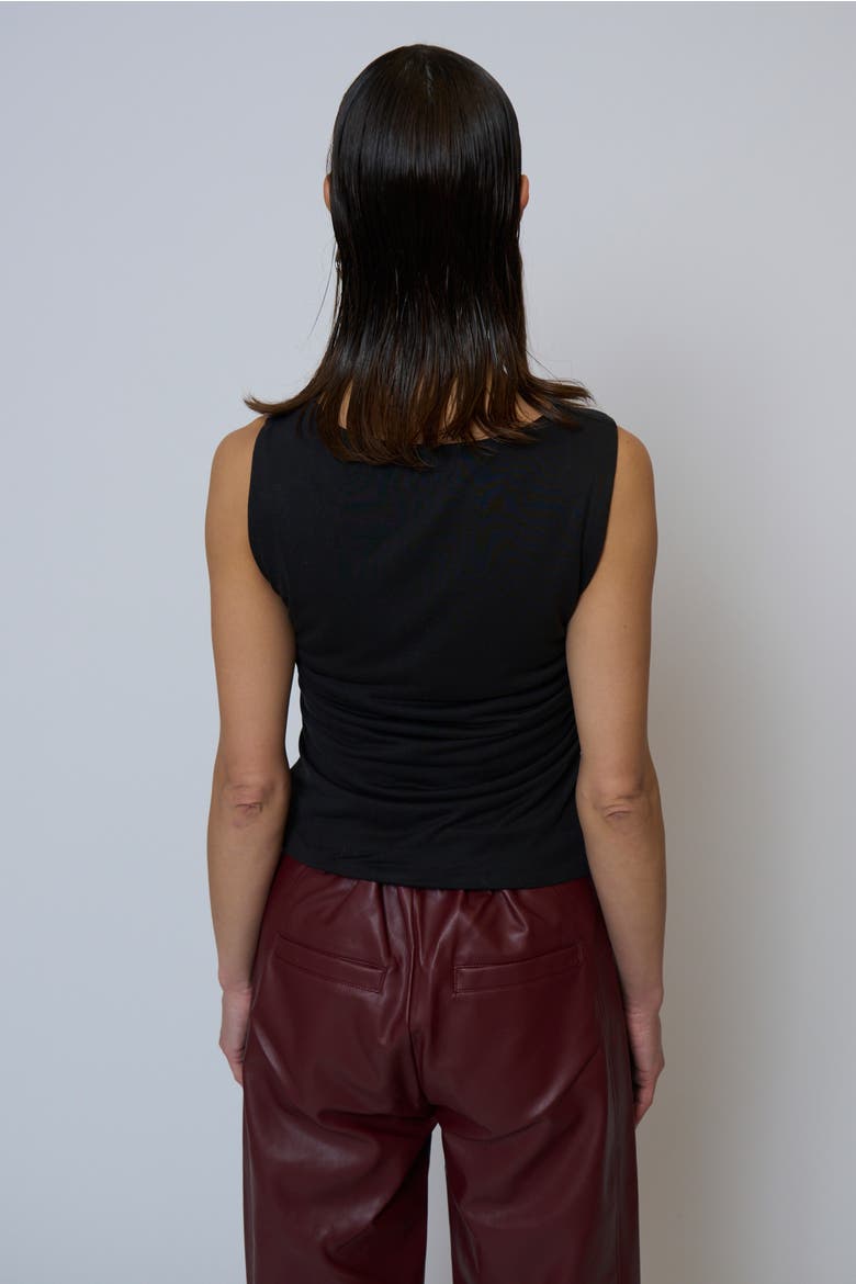 Roman Sleeveless Cowl, Alternate, color, Black