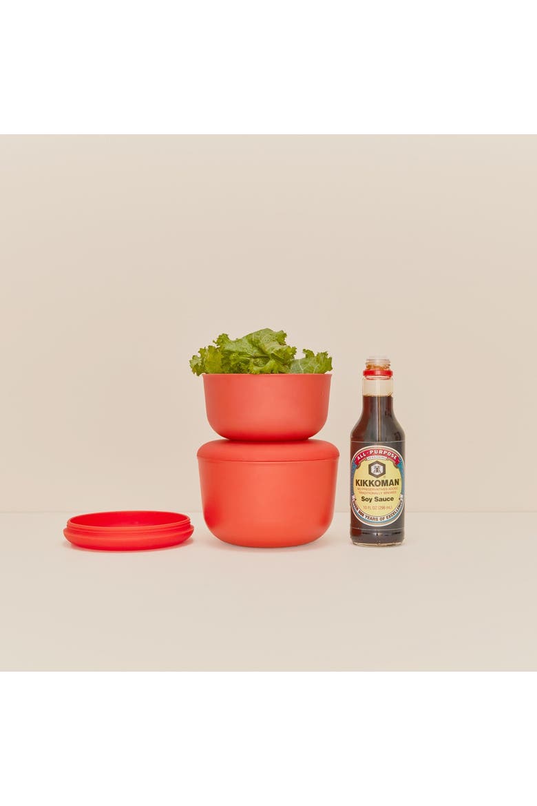 Lunch Set with heat-safe insert, Alternate, color, Persimmon