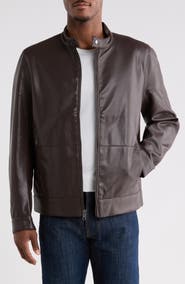 Calvin Klein Faux Leather Moto Jacket