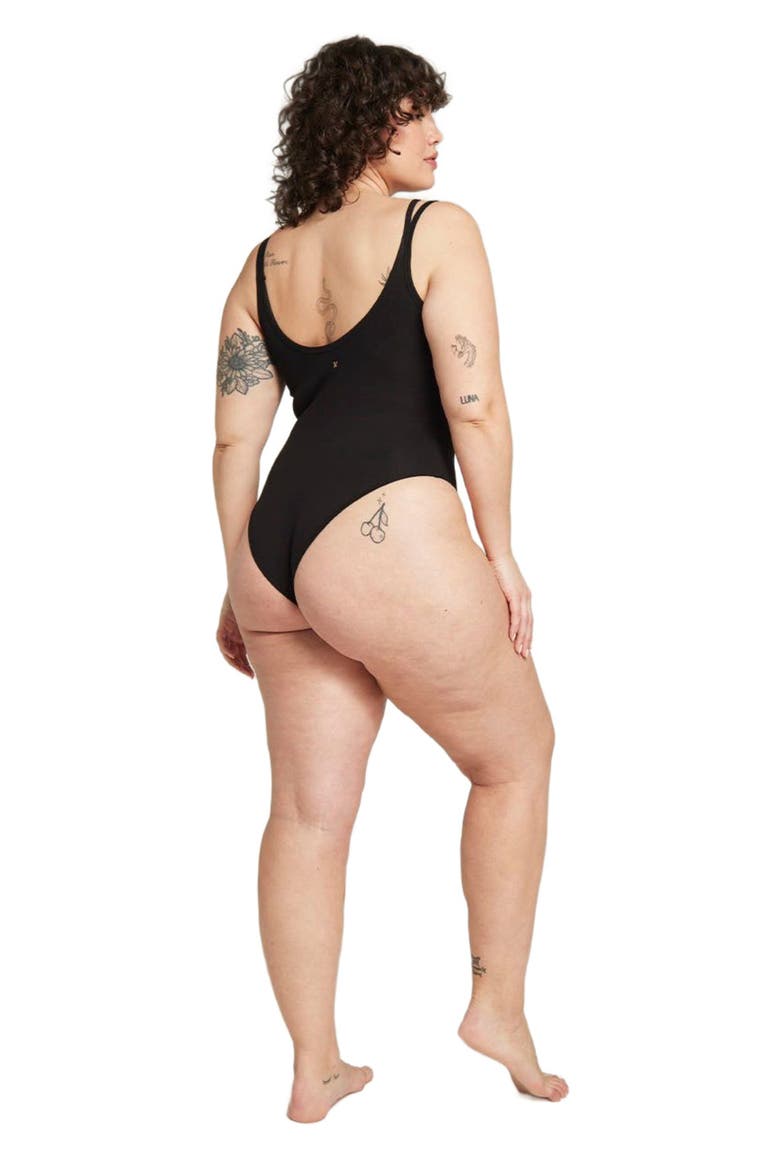 The Organic Cotton Classic Bodysuit, Alternate, color, Black