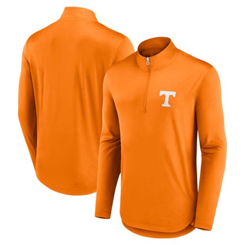 Men's Fanatics Tennessee Orange Tennessee Volunteers Quarterback Mock Neck Quarter-Zip Top