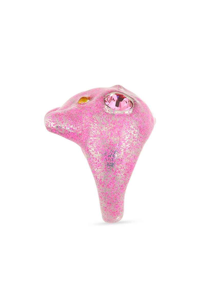 Collina Strada Bug Ring, Alternate, color, Light Pink Glitter