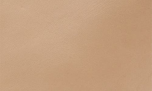 Allsaints Hex Grained Leather East/west Pouch In Mink Brown