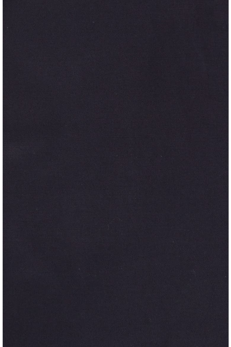 Double Breasted Cotton Blend Trench Coat, Alternate, color, DK NAVY