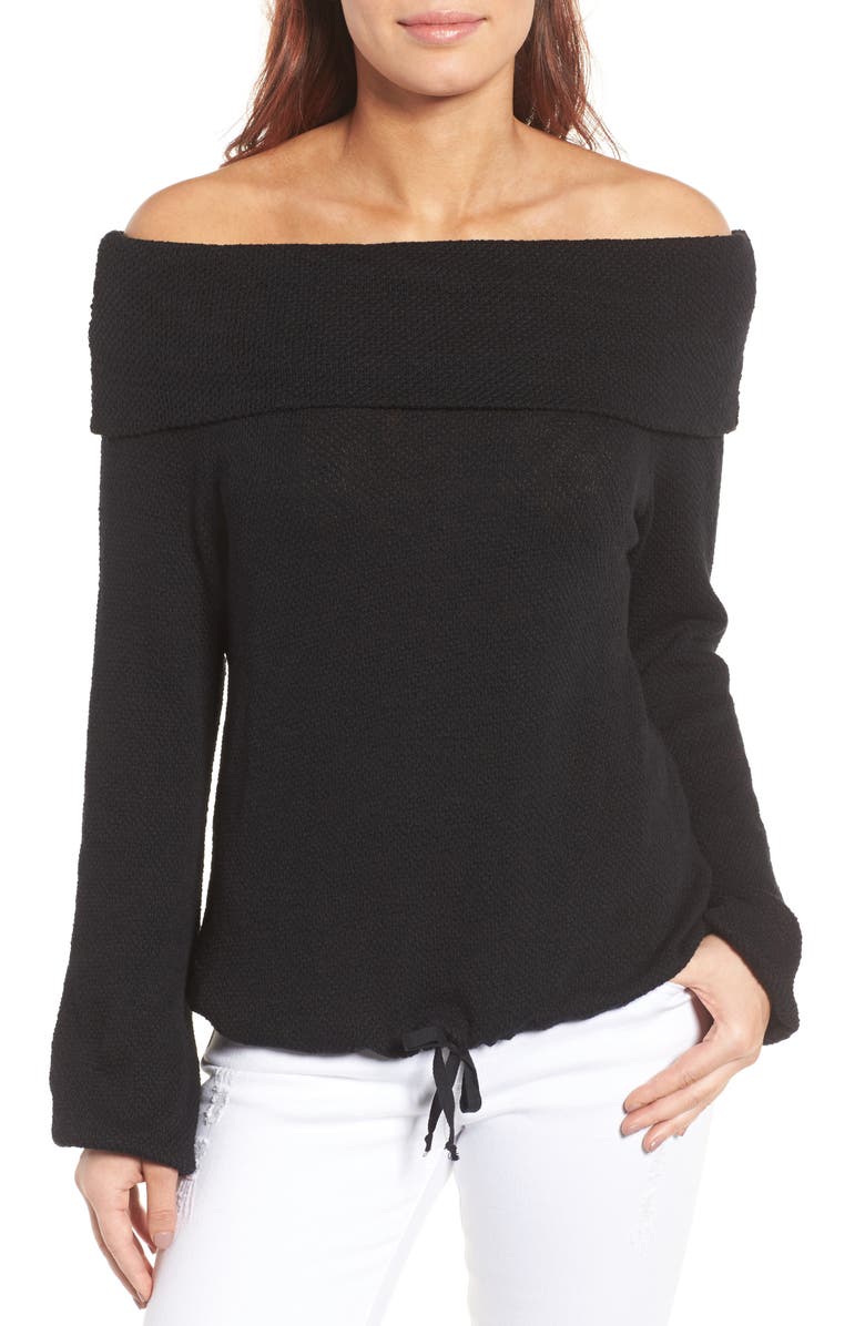 Caslon<sup>®</sup> Convertible Off the Shoulder Pullover, Main, color, 