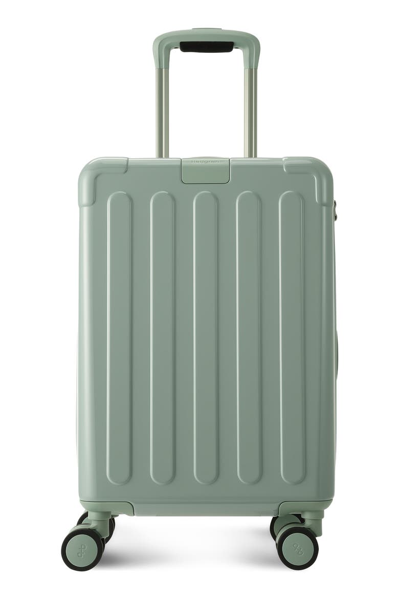Nostos Glossy Spinner Carry-On, Main, color, LAGUNA