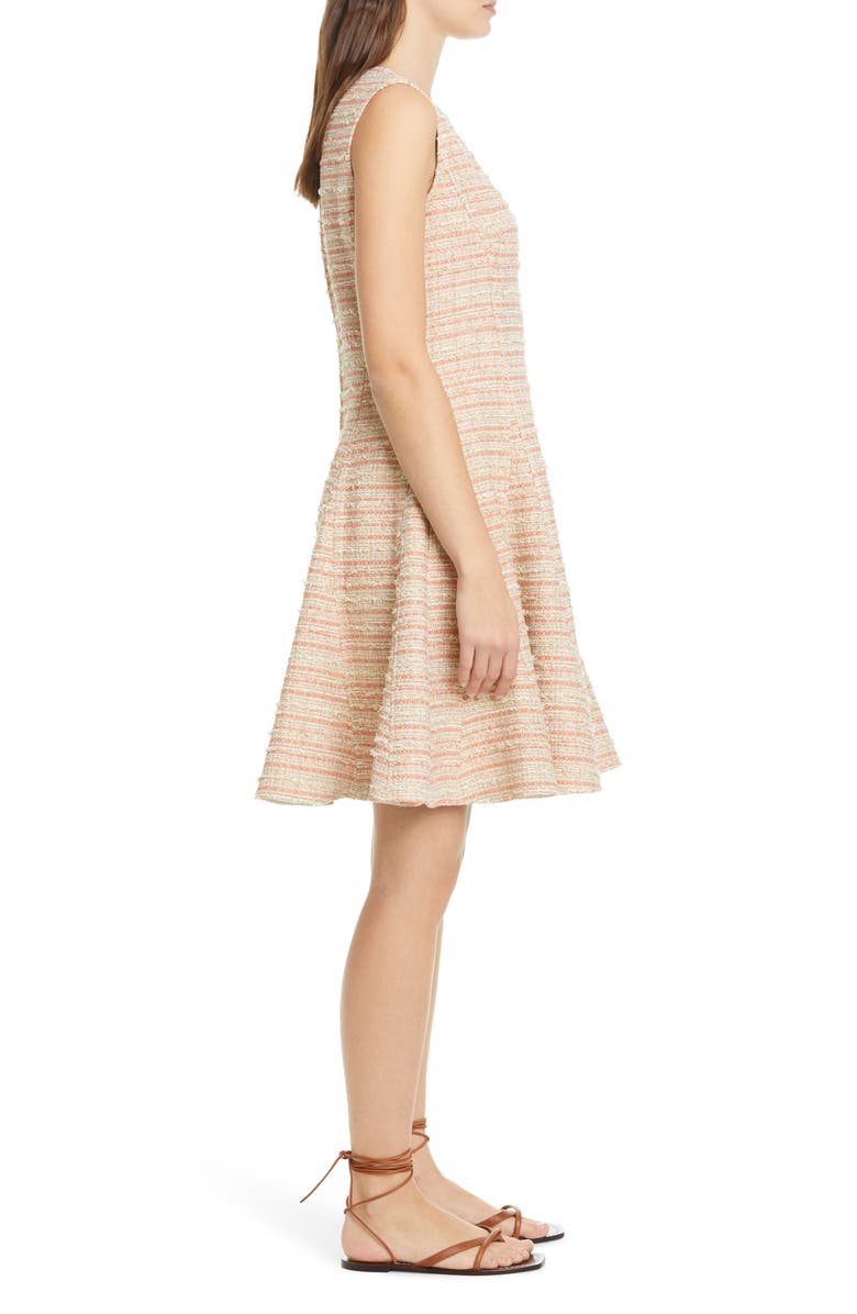 Adeam Tweed A-Line Dress, Alternate, color,