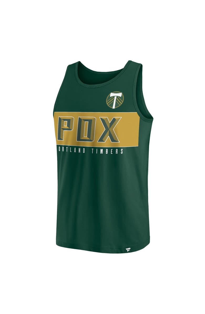 FANATICS Men's Fanatics Branded Green Portland Timbers Run Angle Tank Top, Alternate, color, 