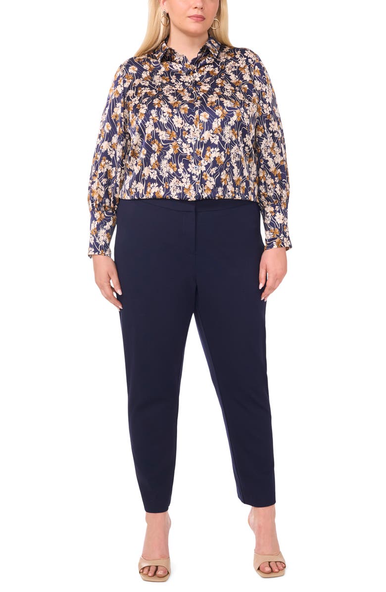 Halogen<sup>®</sup> Satin Button-Up Top, Alternate, color,