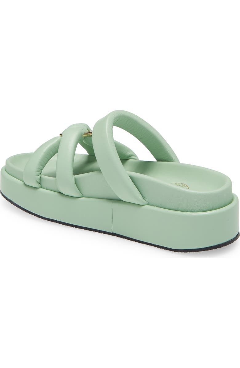 Dries Van Noten Puffy Strap Flatform Leather Sandal, Alternate, color,