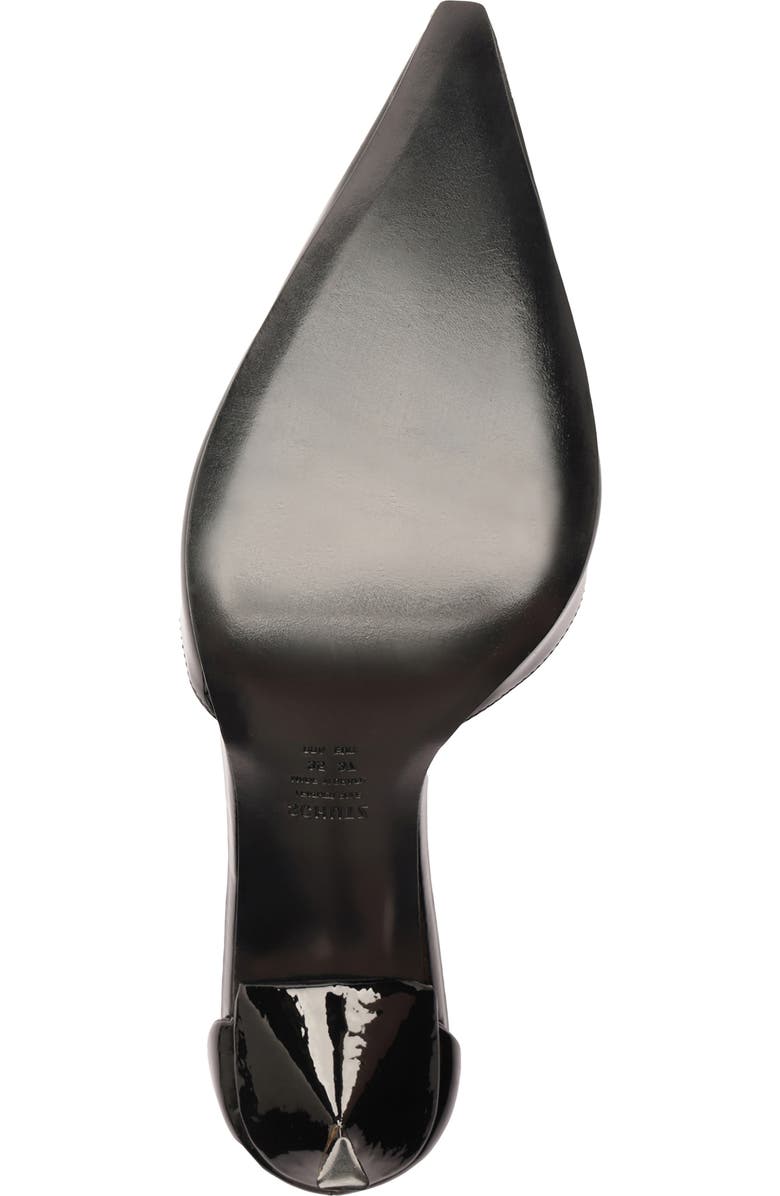 Schutz Allure Pointed Toe T-Strap Pump, Alternate, color, Black