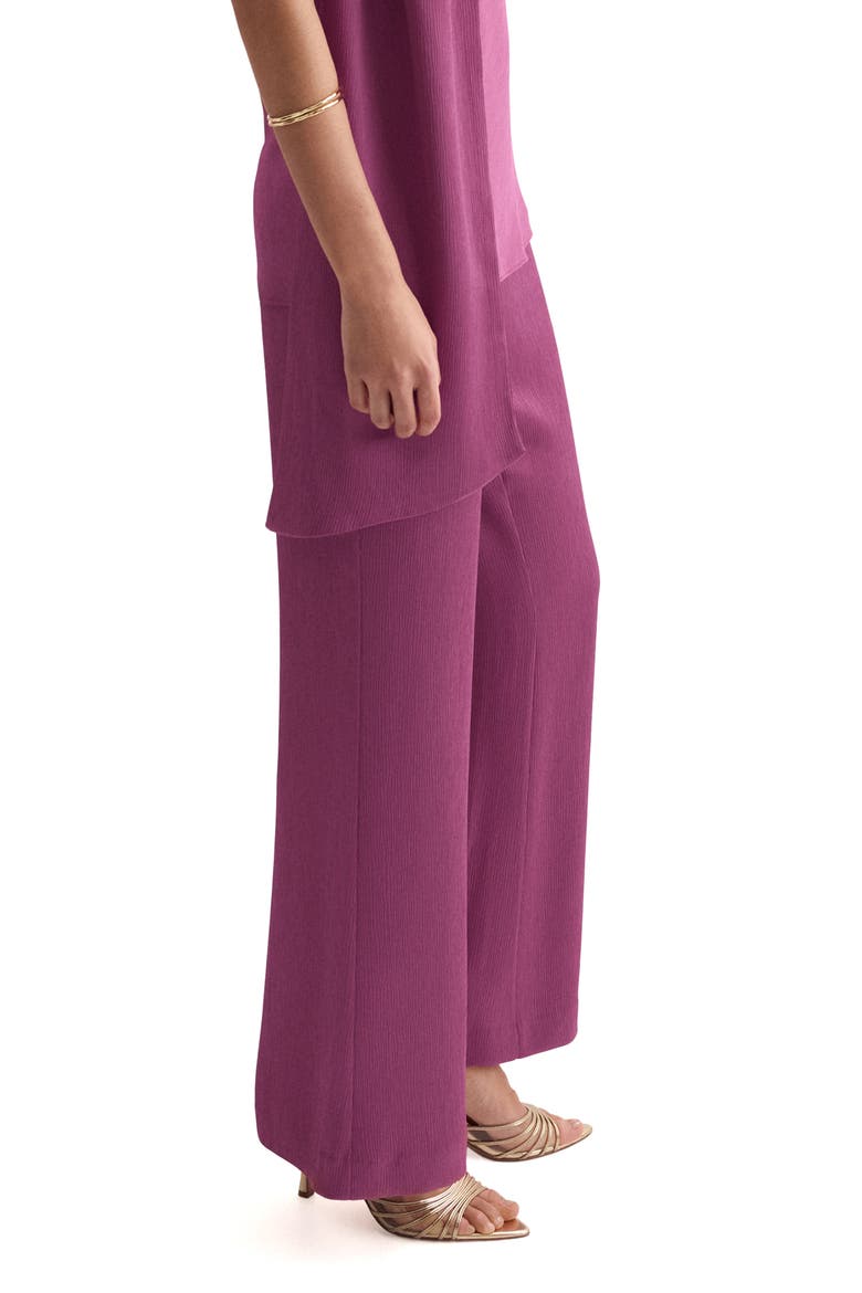Straight Leg Satin Pants, Alternate, color, LIGHT/ PASTEL PURPLE