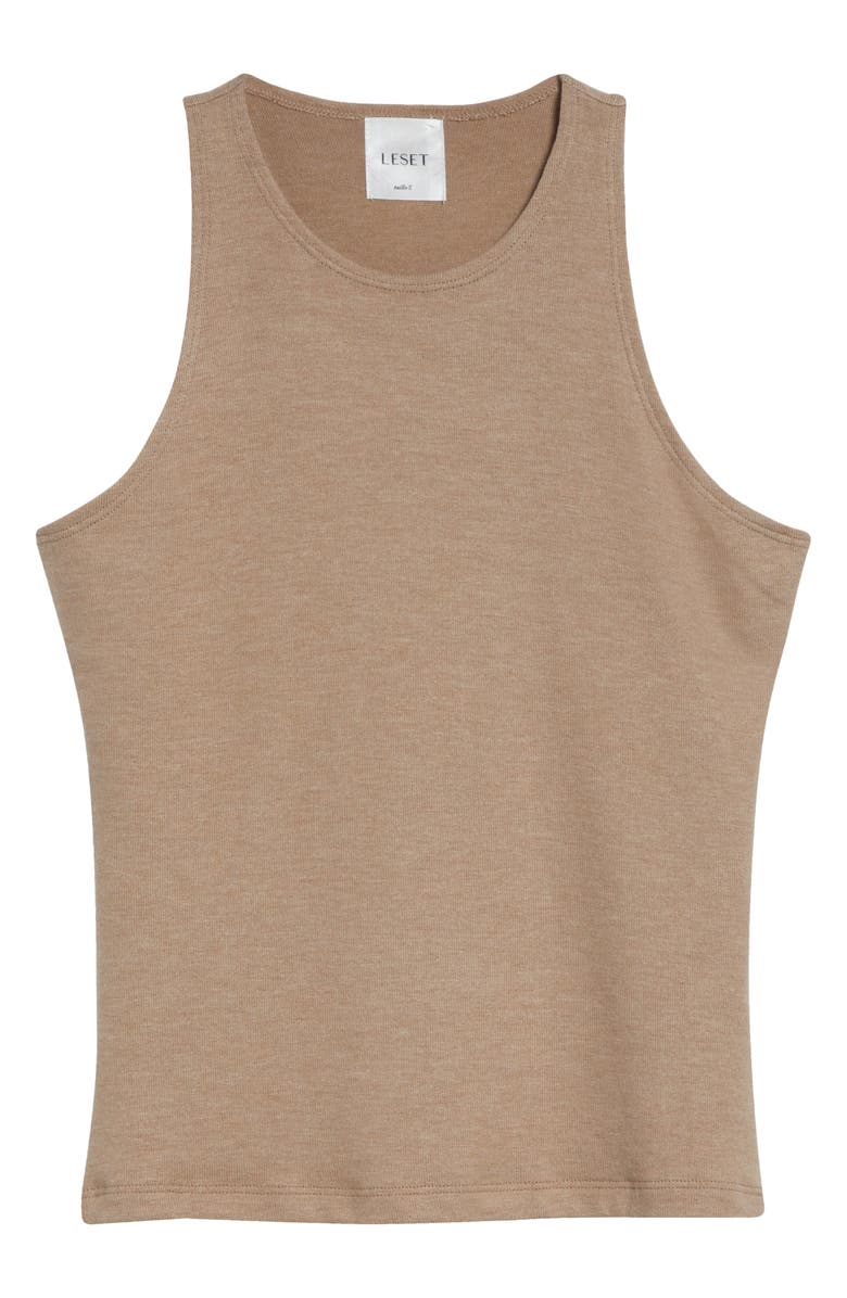 LESET Lauren Scoop Neck Tank, Main, color, Sable