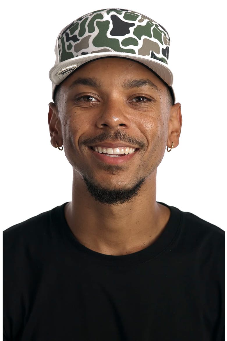 Trenches Icon Hydro Camo Performance Snapback Hat, Alternate, color, DUCK CAMO